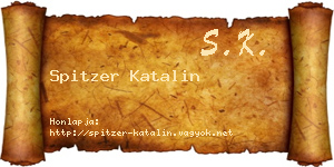 Spitzer Katalin névjegykártya